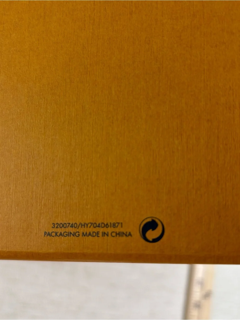 Louis Vuitton authentic signature‎ large Orange Box Black Logo magnet closure